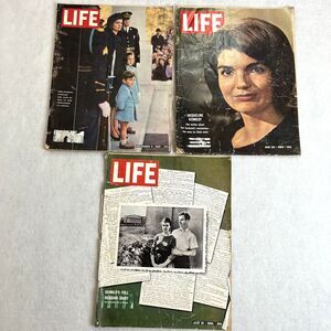 Set of 3 Vintage Life Kennedy Stories Magazines